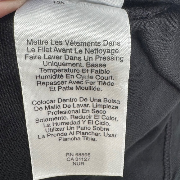 DKNY BLACK DOUBLE LAYER SWING OPEN CARDIGAN - Picture 12 of 12